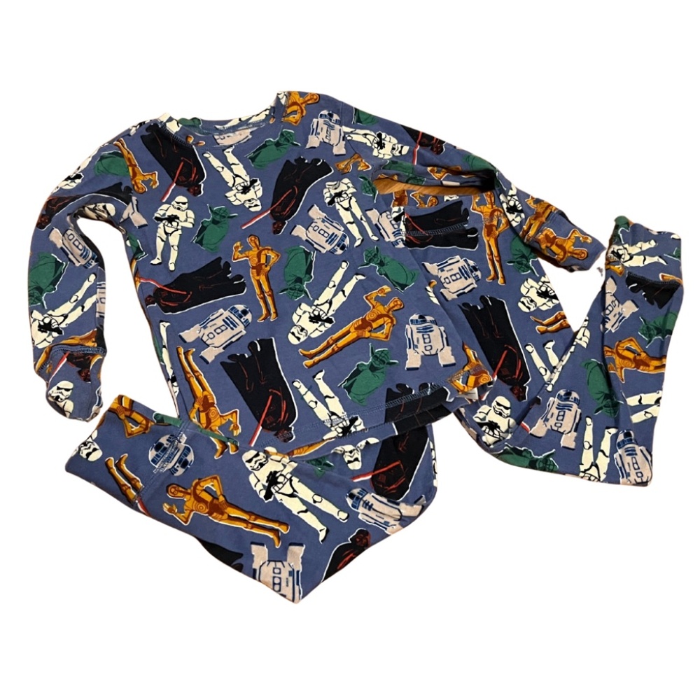 Gap Star Wars Organic Cotton Long Sleeve Snug Fit Pajama Set Snug Fit Size 6